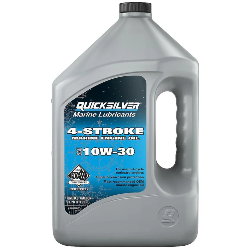 Quicksilver Marine 4-Stroke 10W-30 Engine Oil - 1 qt. & 1 gal. - Image 2