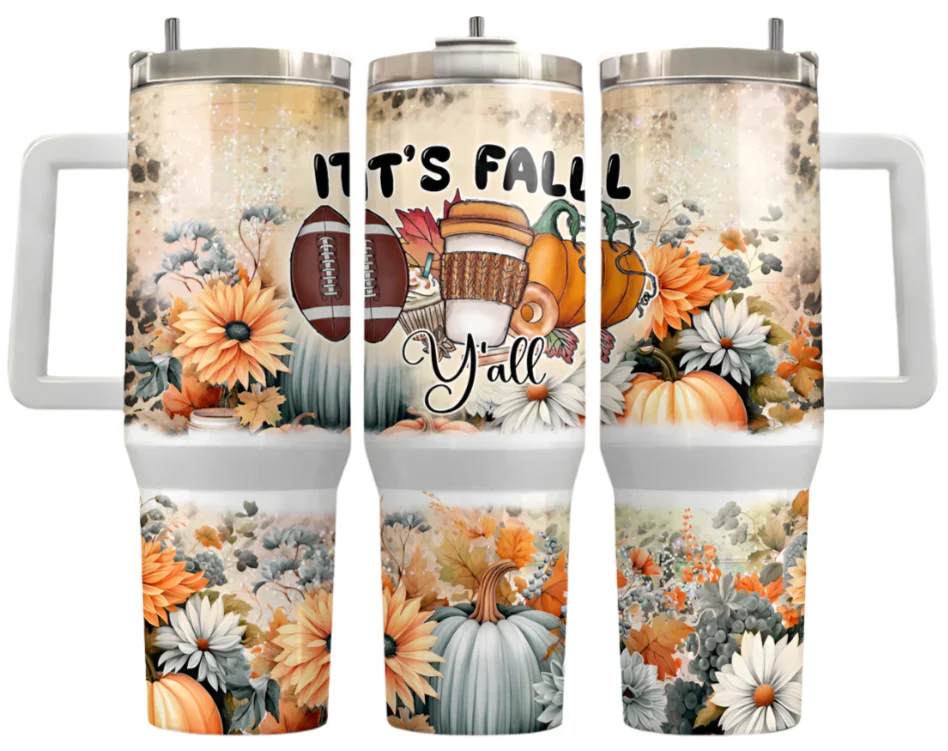 JAC Insulated Stainless Steel Tumbler (Fall/Halloween) - 40 oz. - Image 2
