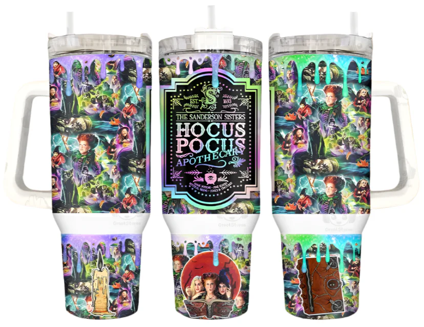 JAC Insulated Stainless Steel Tumbler (Fall/Halloween) - 40 oz. - Image 4