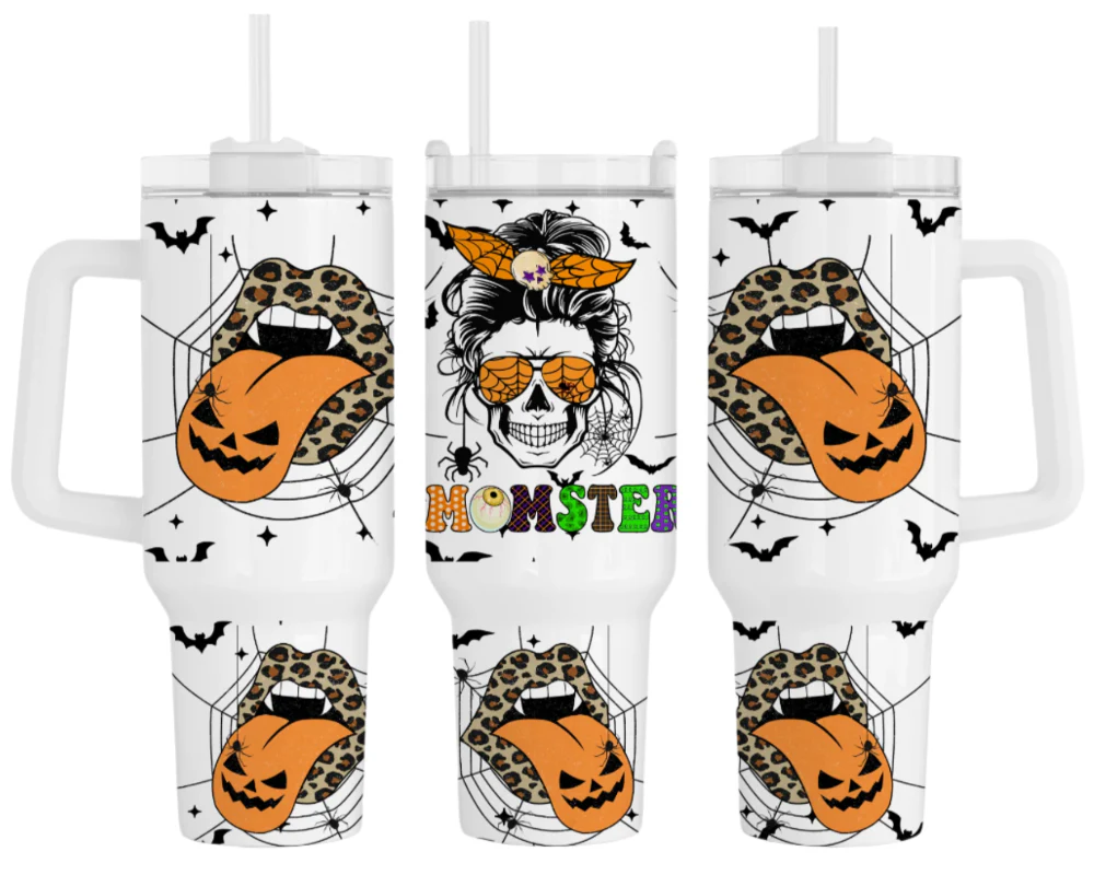 JAC Insulated Stainless Steel Tumbler (Fall/Halloween) - 40 oz. - Image 5