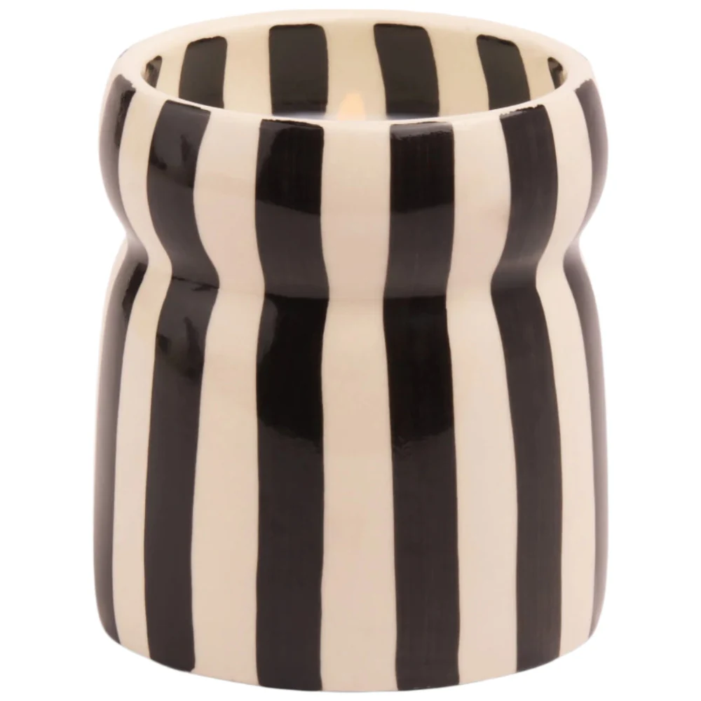 Paddywax Striped Cabana Candle w/ Ceramic Holder - 6.5 oz. - Image 5