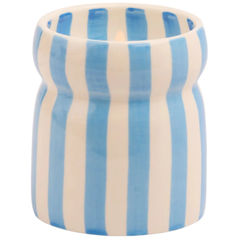 Paddywax Striped Cabana Candle w/ Ceramic Holder - 6.5 oz. - Image 6