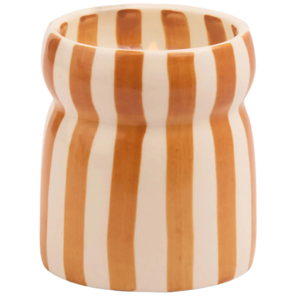 Paddywax Striped Cabana Candle w/ Ceramic Holder - 6.5 oz. - Image 7
