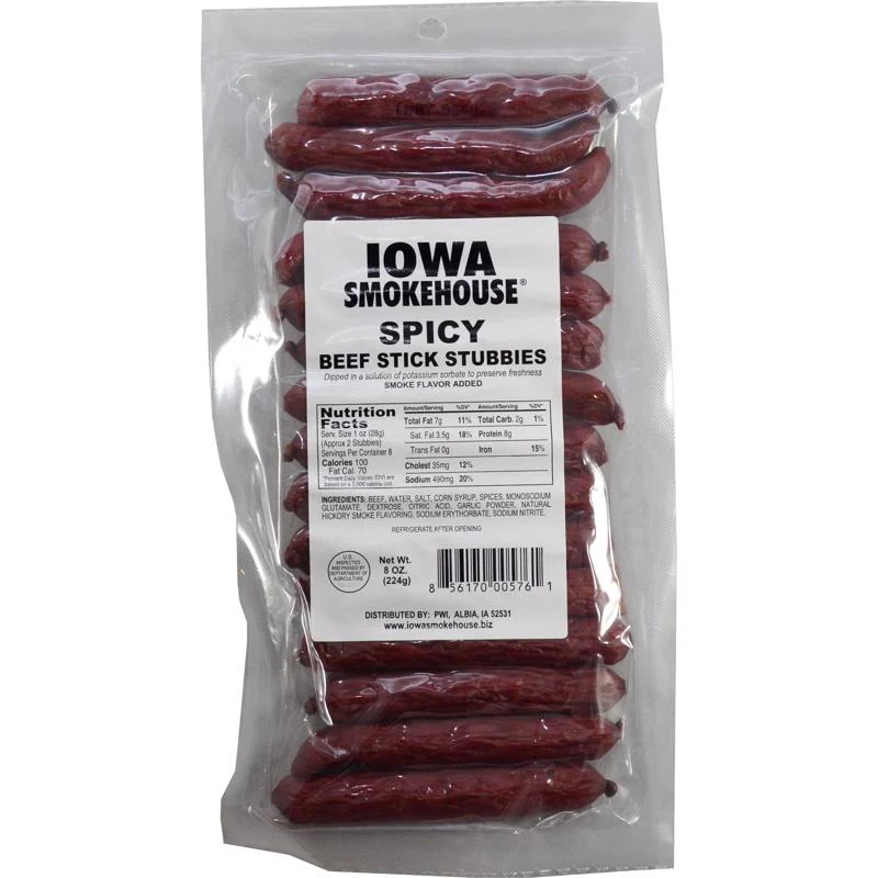 Iowa Smokehouse Beef Sticks - 8 oz. & 24 oz. - Image 2