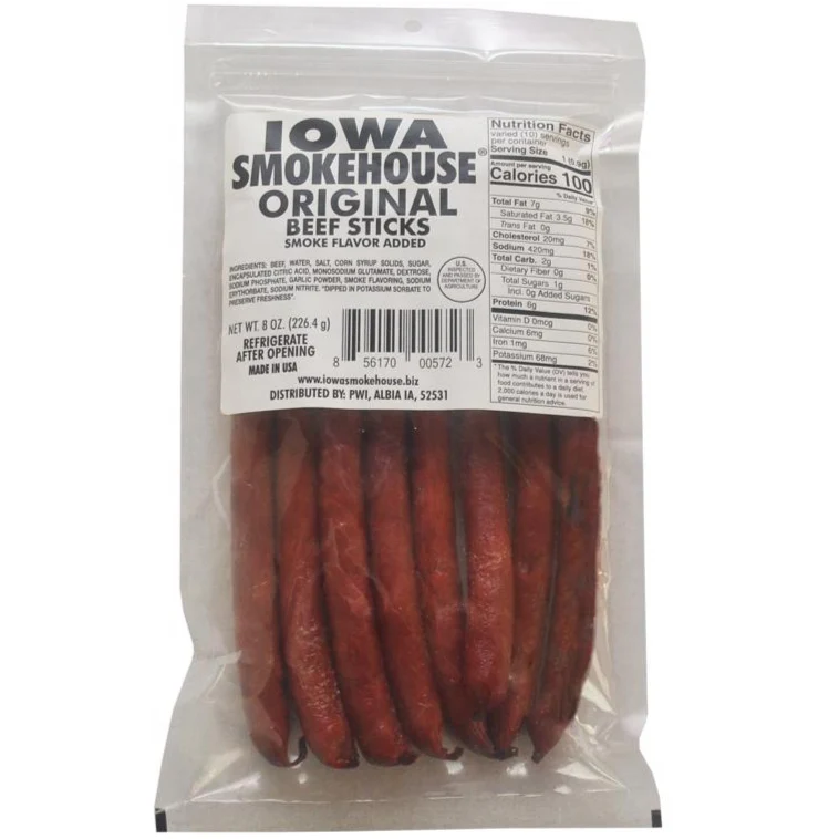 Iowa Smokehouse Beef Sticks - 8 oz. & 24 oz. - Image 3