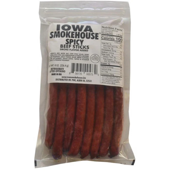 Iowa Smokehouse Beef Sticks - 8 oz. & 24 oz. - Image 4