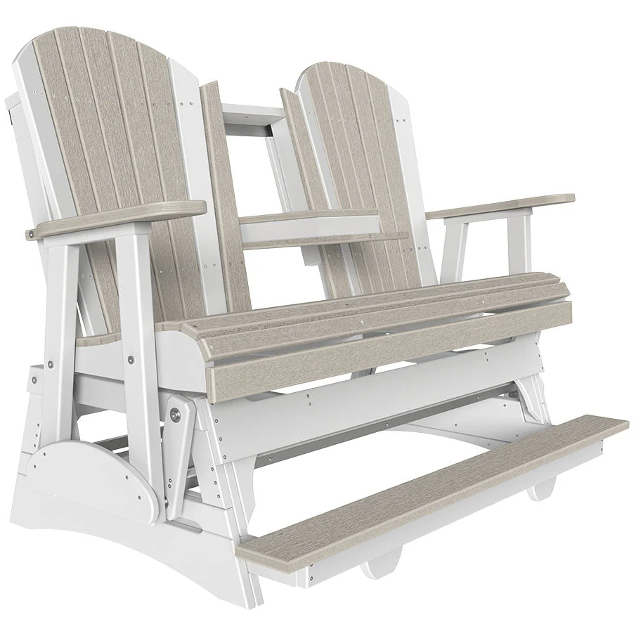 LuxCraft Polywood Adirondack 5' Glider Balcony Bench - Image 2