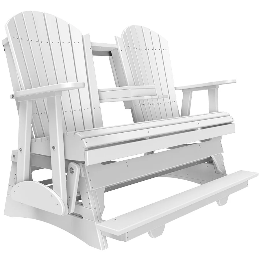 LuxCraft Polywood Adirondack 5' Glider Balcony Bench - Image 3