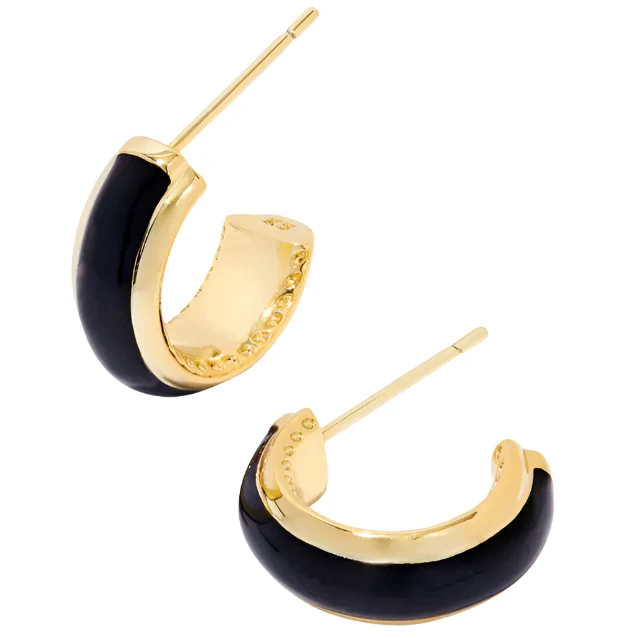 Kendra Scott Ainsley Gold "Huggie" Earrings - Image 2