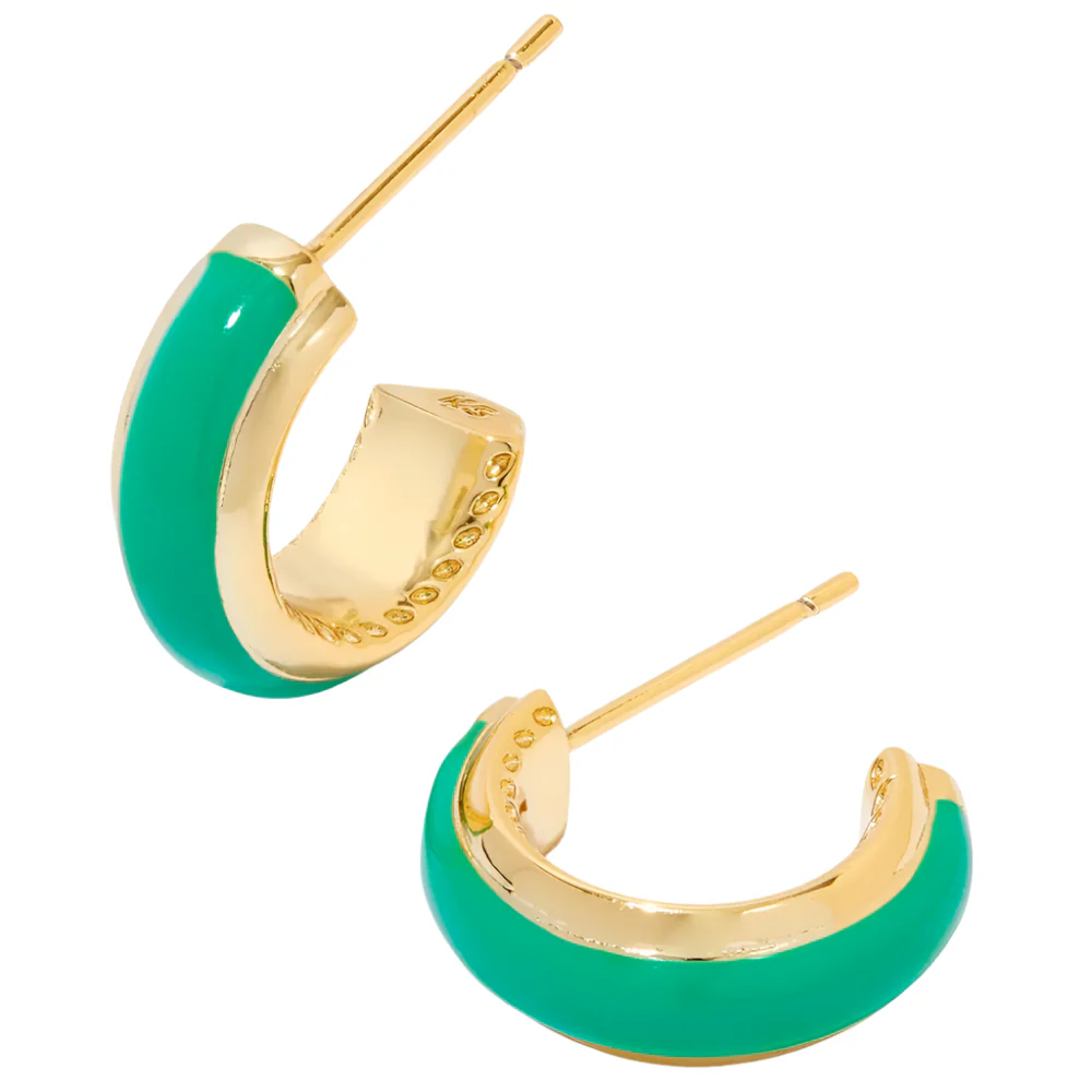 Kendra Scott Ainsley Gold "Huggie" Earrings - Image 3