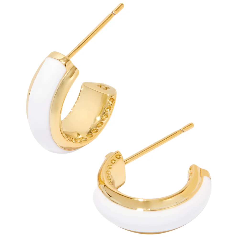 Kendra Scott Ainsley Gold "Huggie" Earrings - Image 4