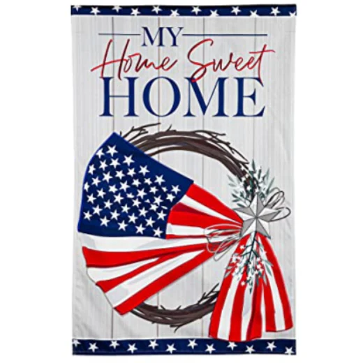 Evergreen Patriotic Themed House Flags - 28" x 44" - Image 3