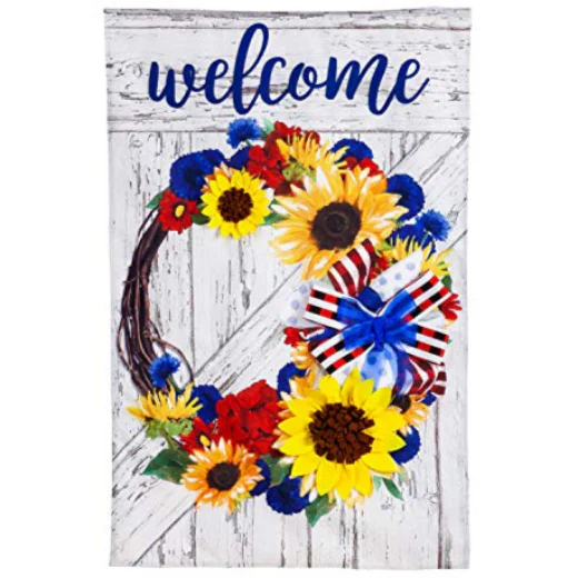 Evergreen Patriotic Themed House Flags - 28" x 44" - Image 5