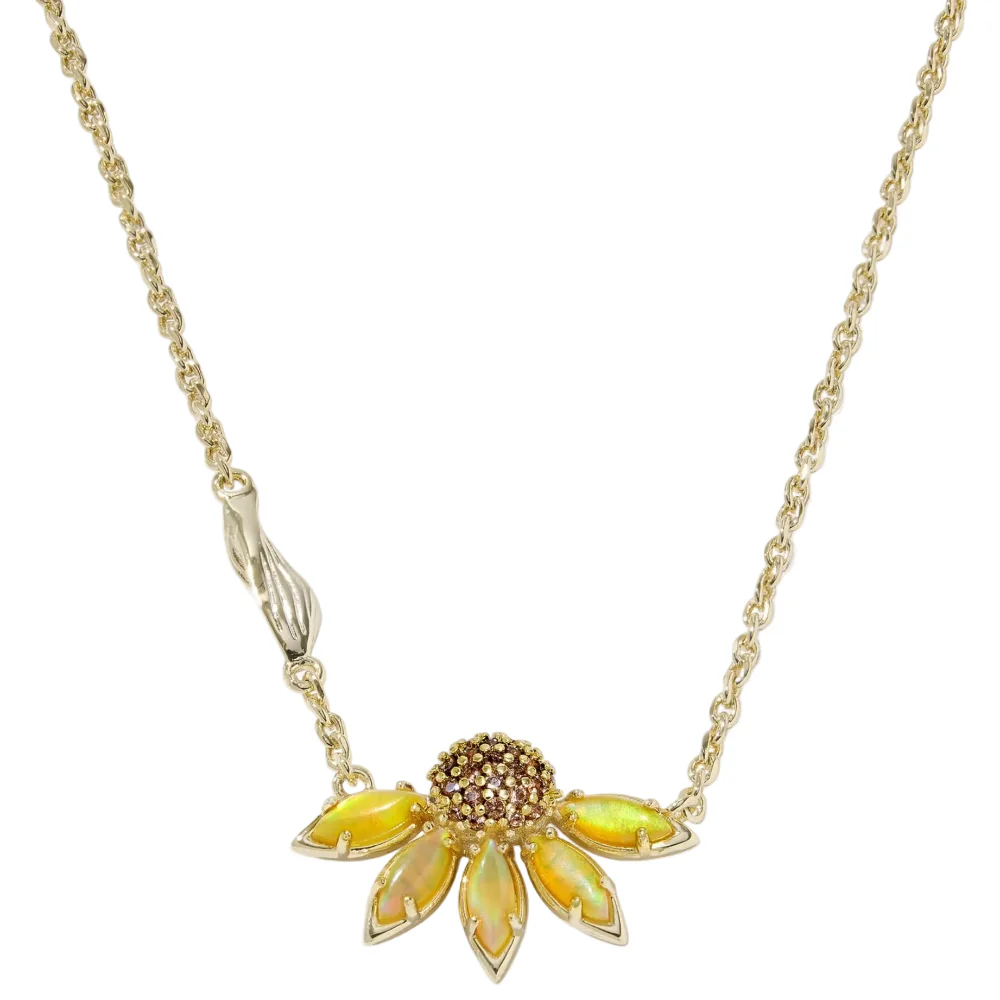 Kendra Scott Anya Flower Gold Pendant Necklace - Image 2