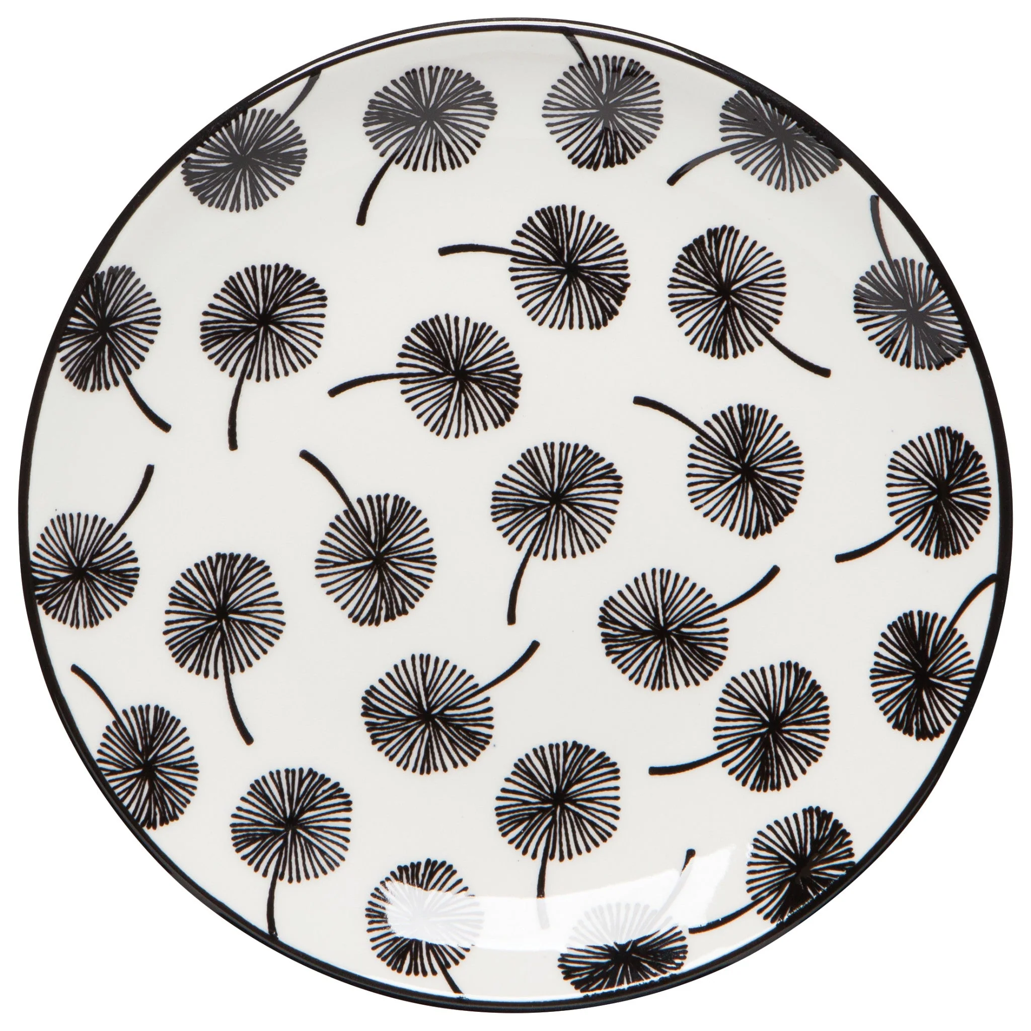 Now Designs Stamped Porcelain Appetizer Plates - 6" - Image 4