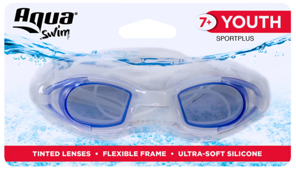 Aqua Swim Youth-Sized Silicone Swimming Goggles - Image 3