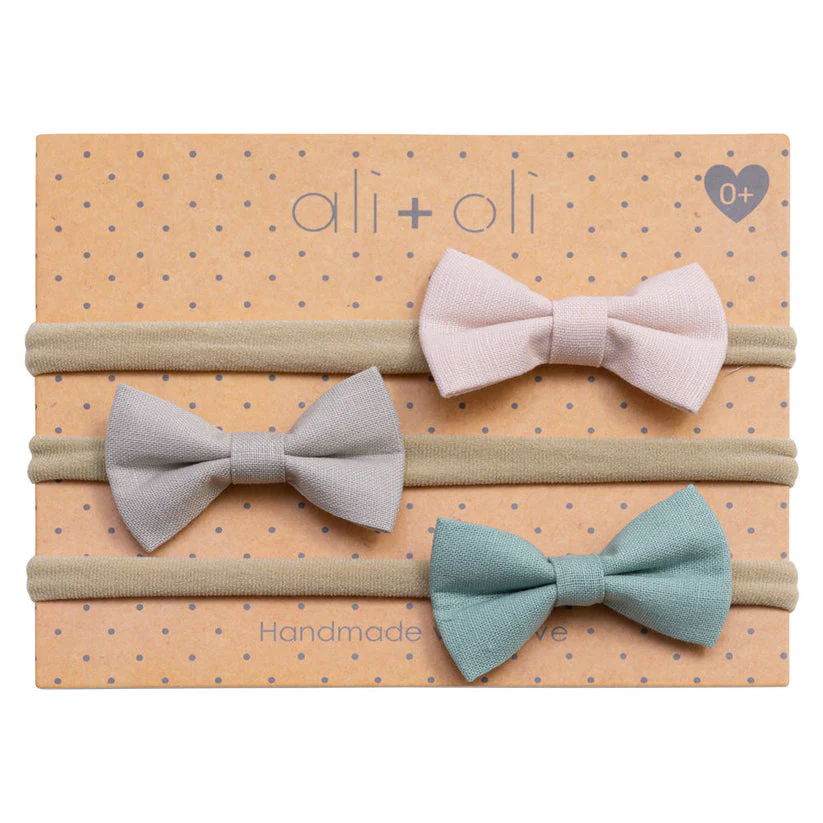 Ali + Oli Baby Headband Bow Set - 3 Pc. - Image 2