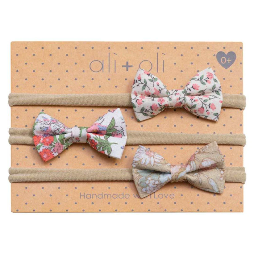 Ali + Oli Baby Headband Bow Set - 3 Pc. - Image 3