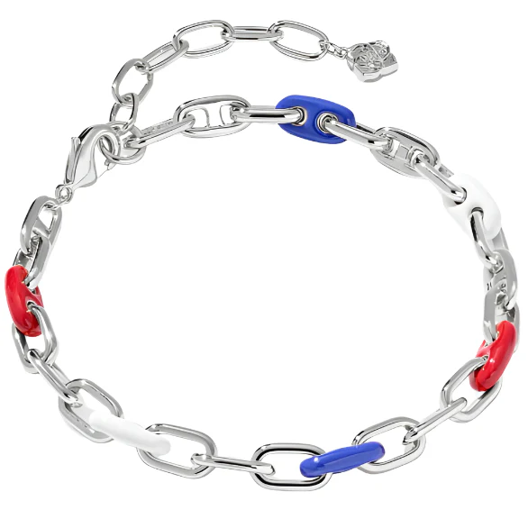 Kendra Scott Bailey Red/White/Blue Chain Bracelet - Image 2