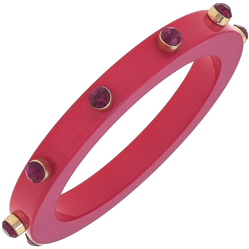 Renee Resin & Rhinestone Bangle - Image 3