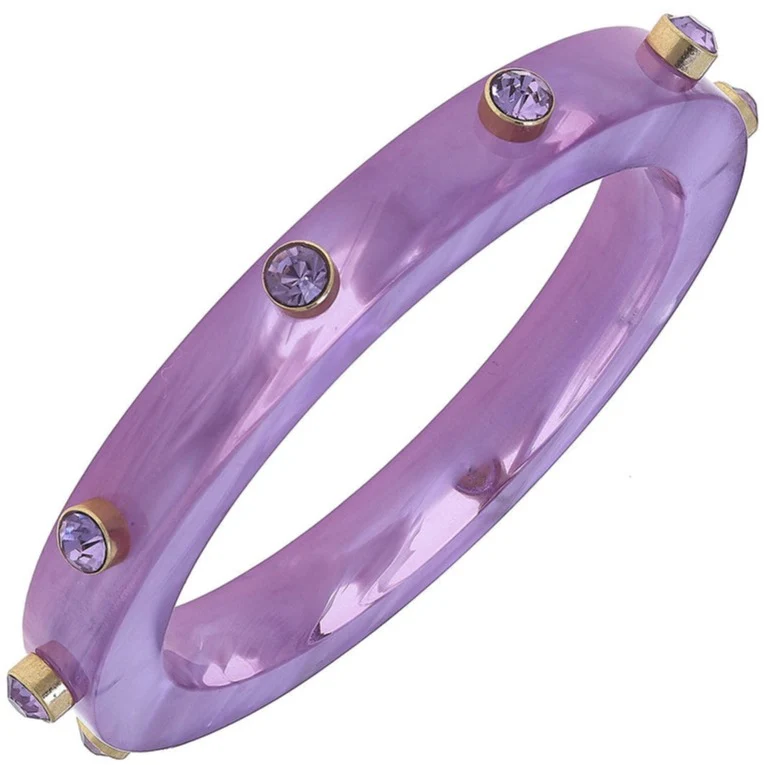 Renee Resin & Rhinestone Bangle - Image 4