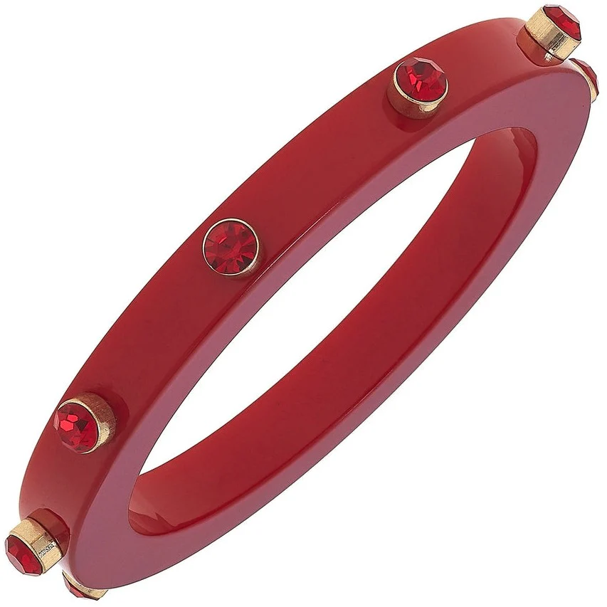 Renee Resin & Rhinestone Bangle - Image 6