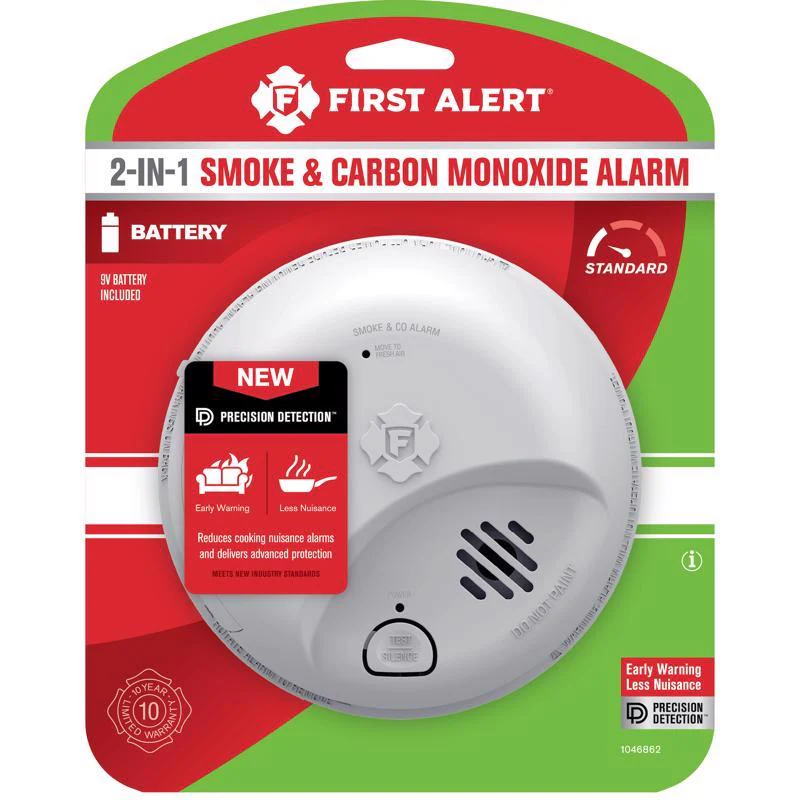 First Alert Battery-Powered Smoke & Carbon Monoxide Detector - Image 2