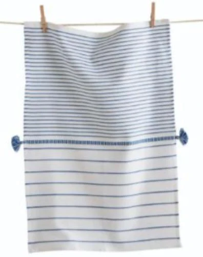 Beach Stripe Cotton Dishtowels - 18" x 26" - Image 2