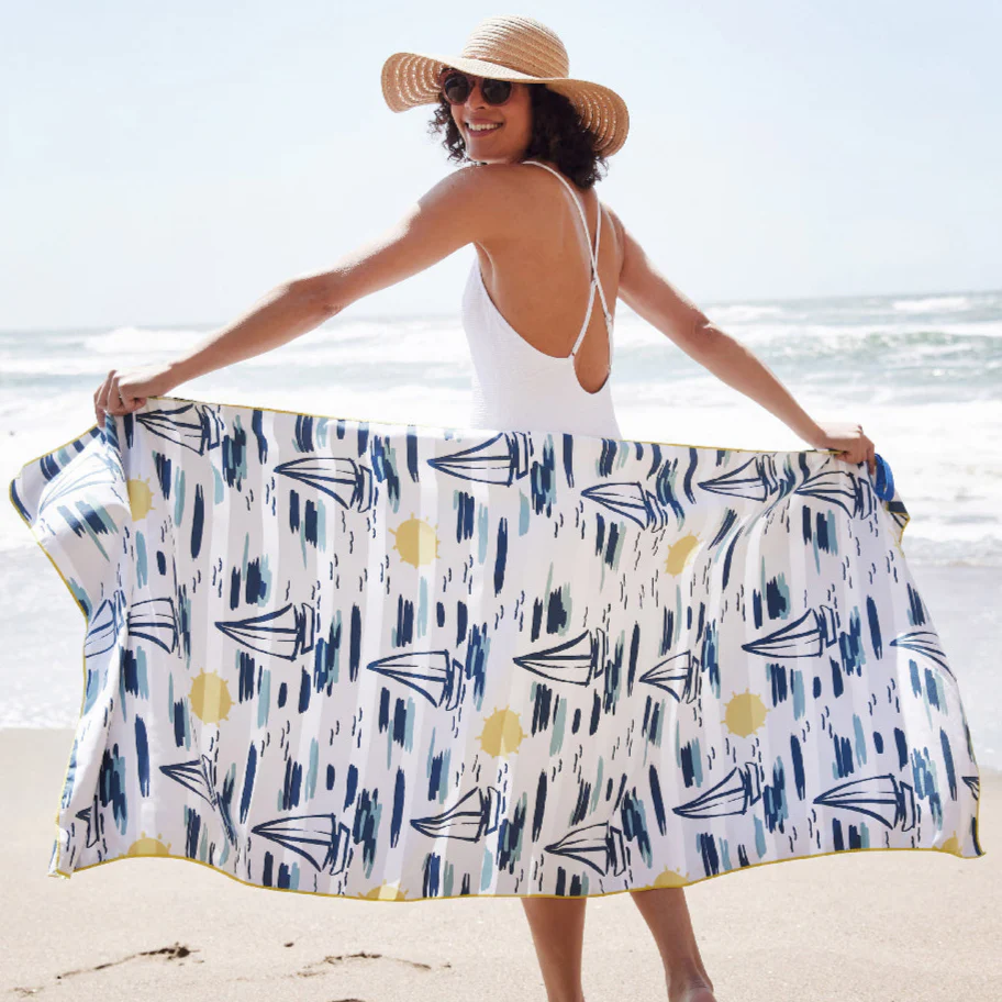 RockFlowerPaper Rock Flower Paper Reversible Eco Beach Towels - 30" x 70" - Image 2
