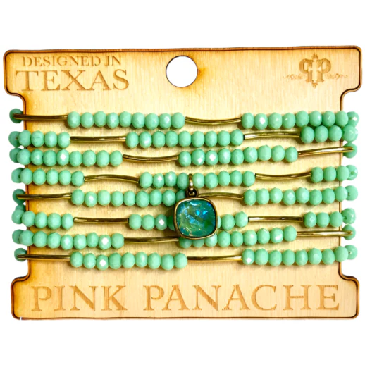 Pink Panache Beaded Bracelet Set - 8 pc. - Image 4