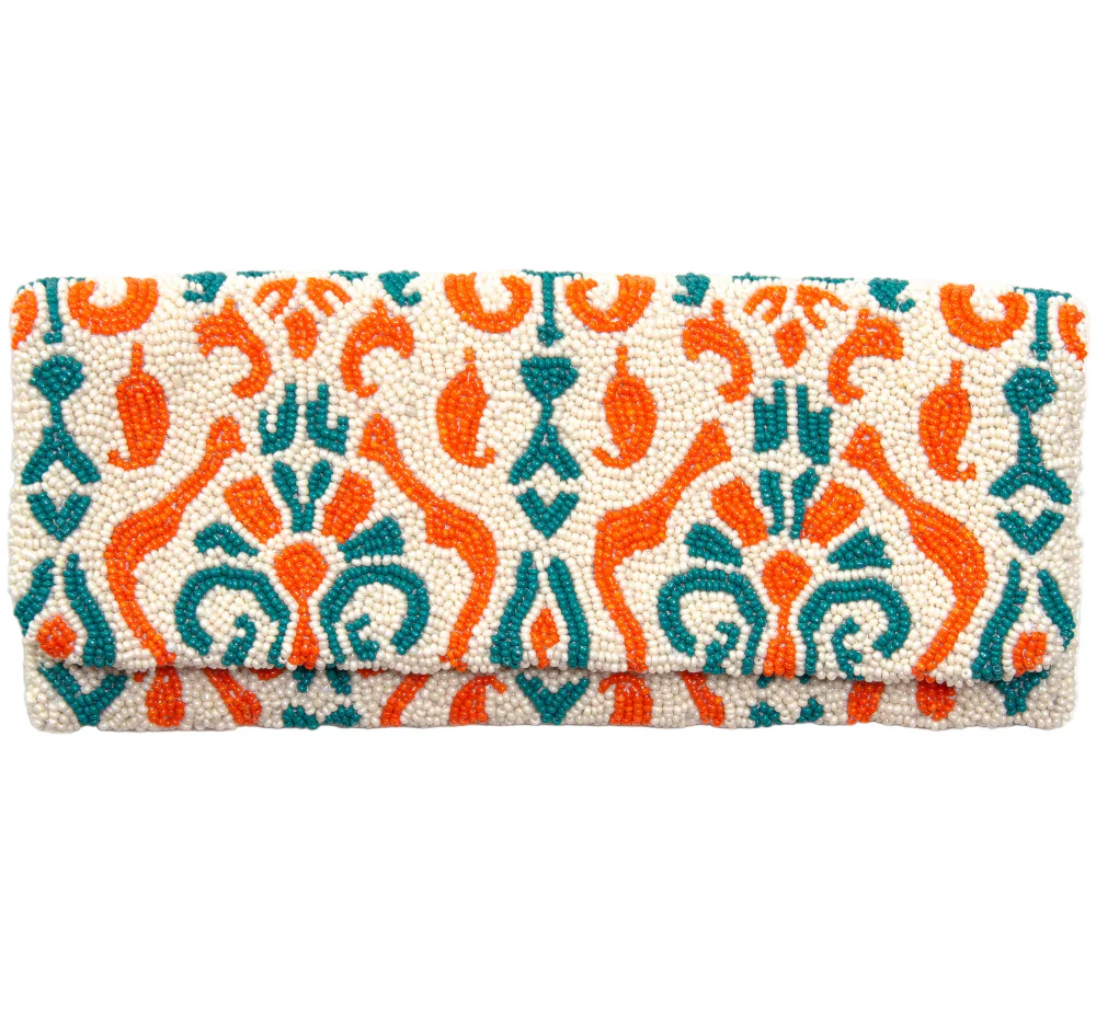Tiana Designs Handmade Mini Beaded Clutch Bag - 6.5" x 4.25" - Image 2