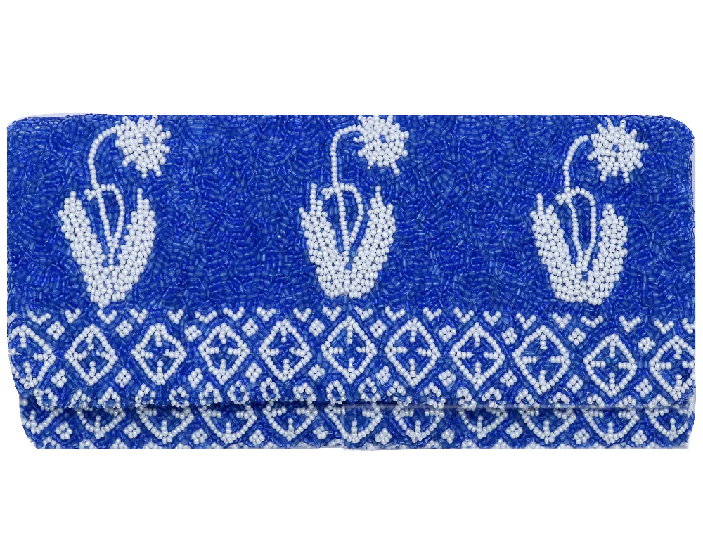 Tiana Designs Handmade Mini Beaded Clutch Bag - 6.5" x 4.25" - Image 3