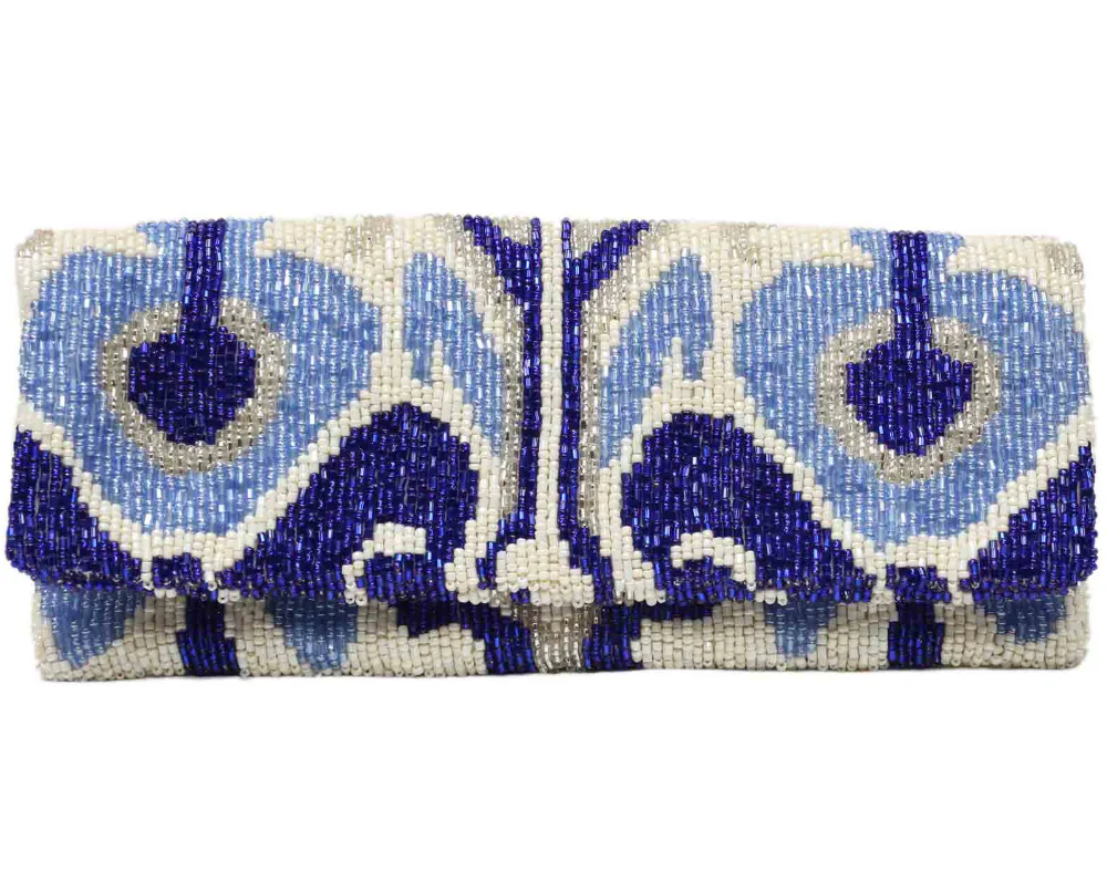 Tiana Designs Handmade Mini Beaded Clutch Bag - 6.5" x 4.25" - Image 4