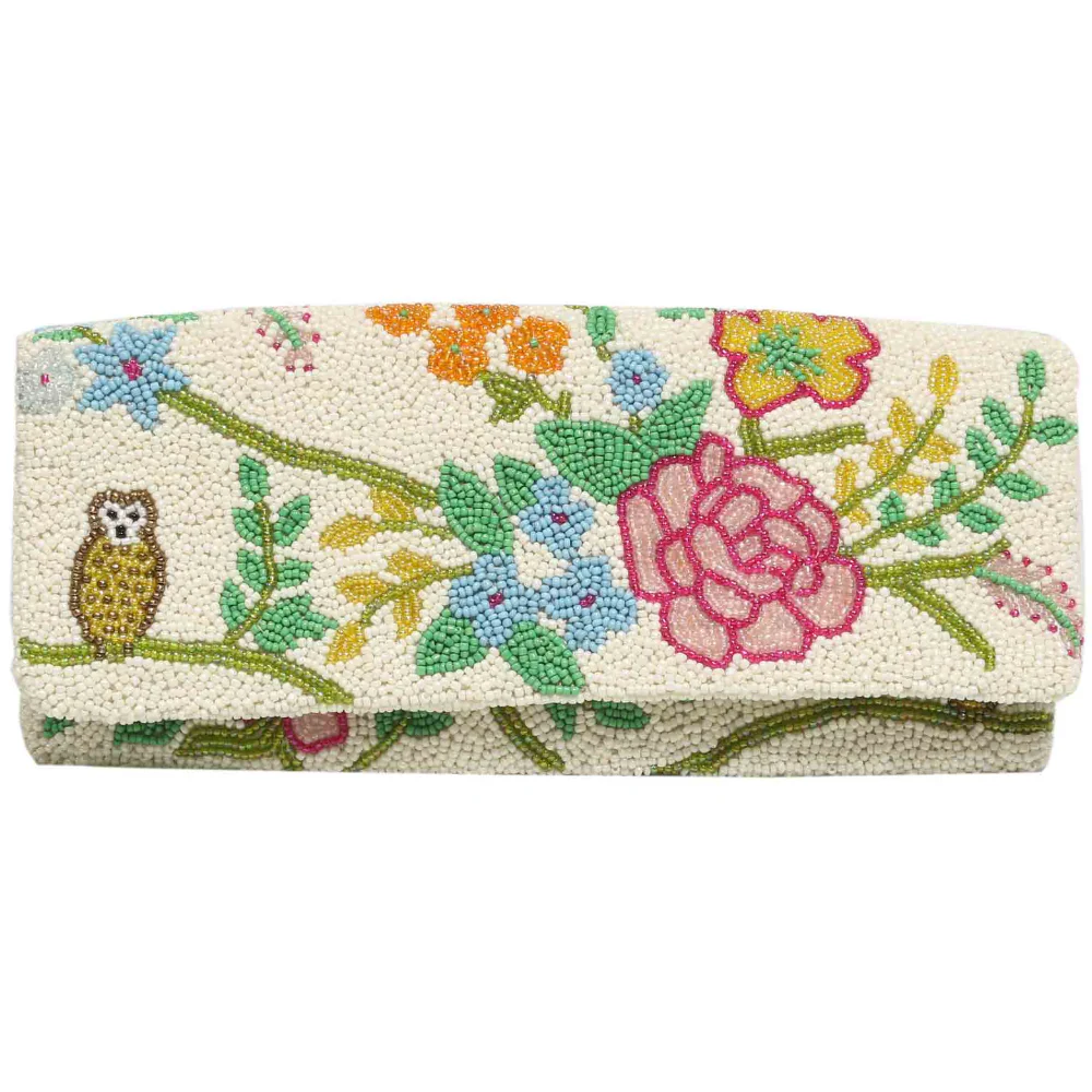 Tiana Designs Handmade Mini Beaded Clutch Bag - 6.5" x 4.25" - Image 5