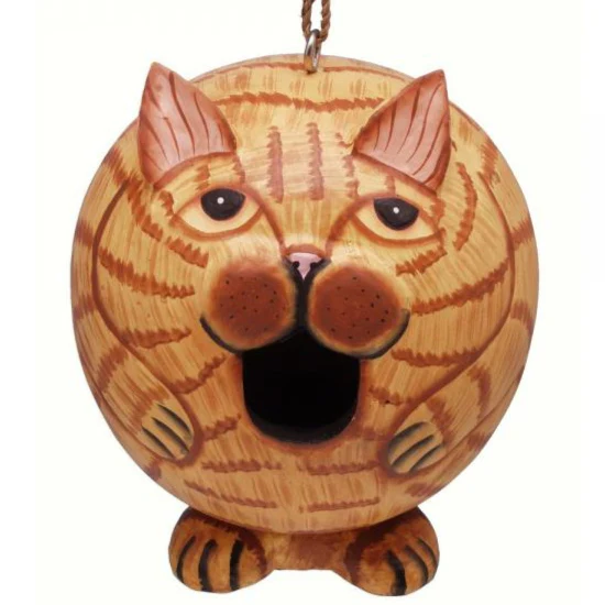 Songbird Handcarved Wooden Gord-O Birdhouses - Image 19