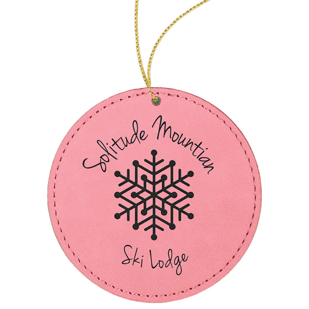 JDS Engravable Leatherette Christmas Ornaments (Blank) - 3" - Image 3