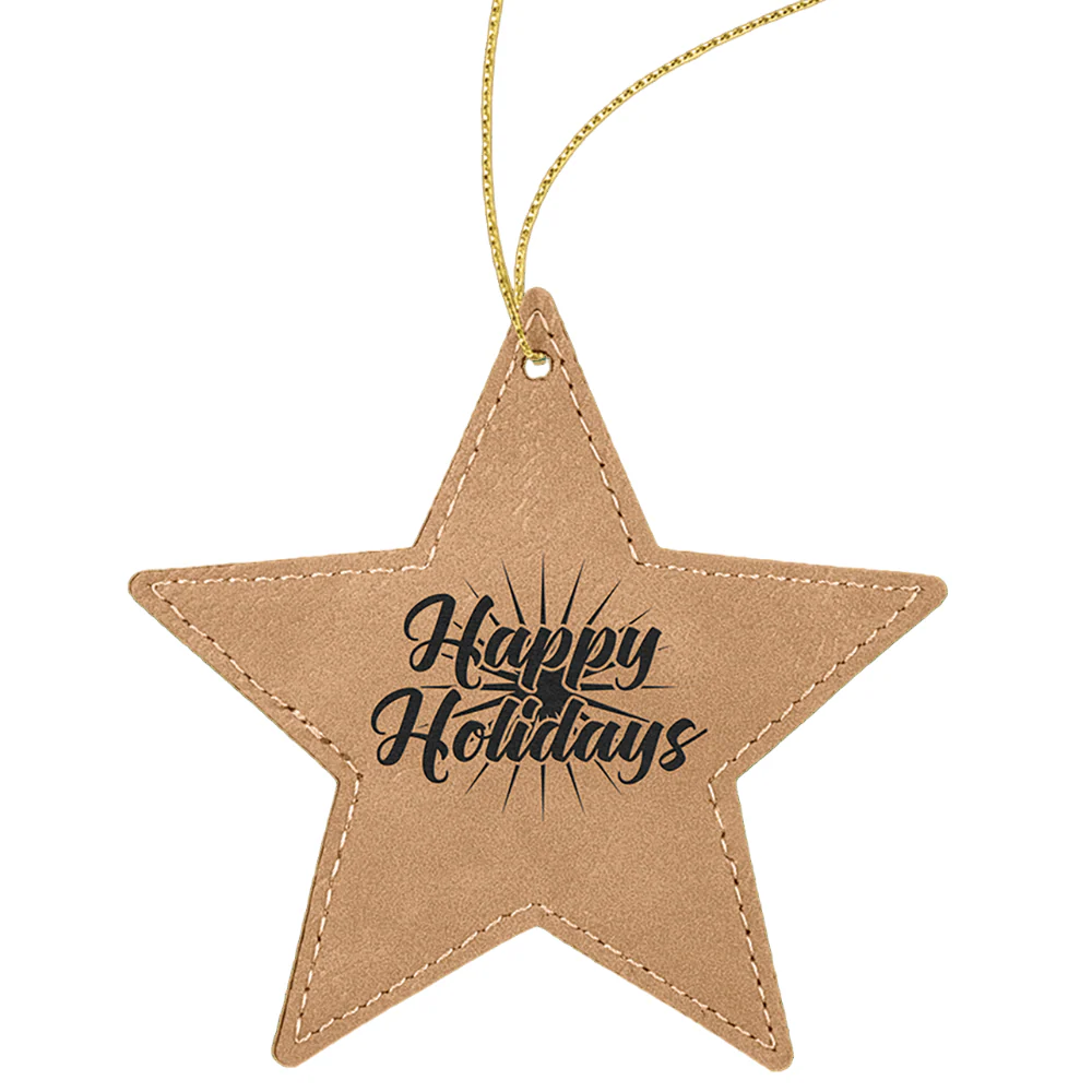 JDS Engravable Leatherette Christmas Ornaments (Blank) - 3" - Image 4