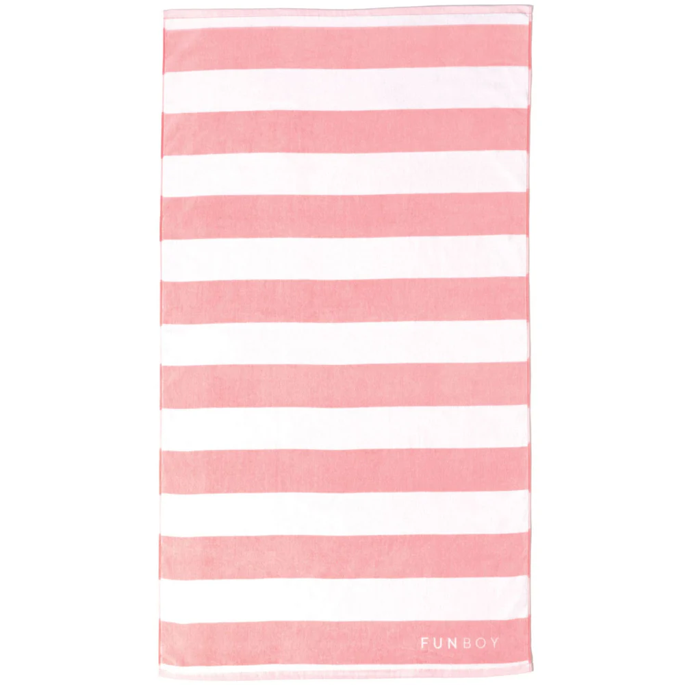 Funboy Striped Cotton Cabana Beach Towels - 35" x 65" - Image 2