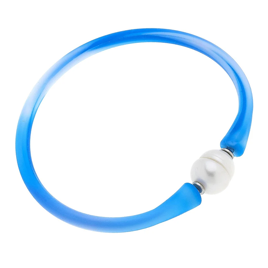Bali Freshwater Pearl Silicone Bracelet - Image 10