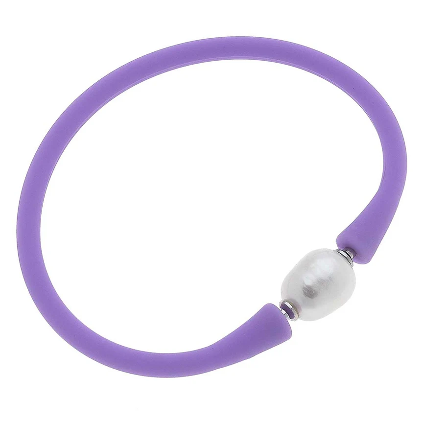 Bali Freshwater Pearl Silicone Bracelet - Image 4
