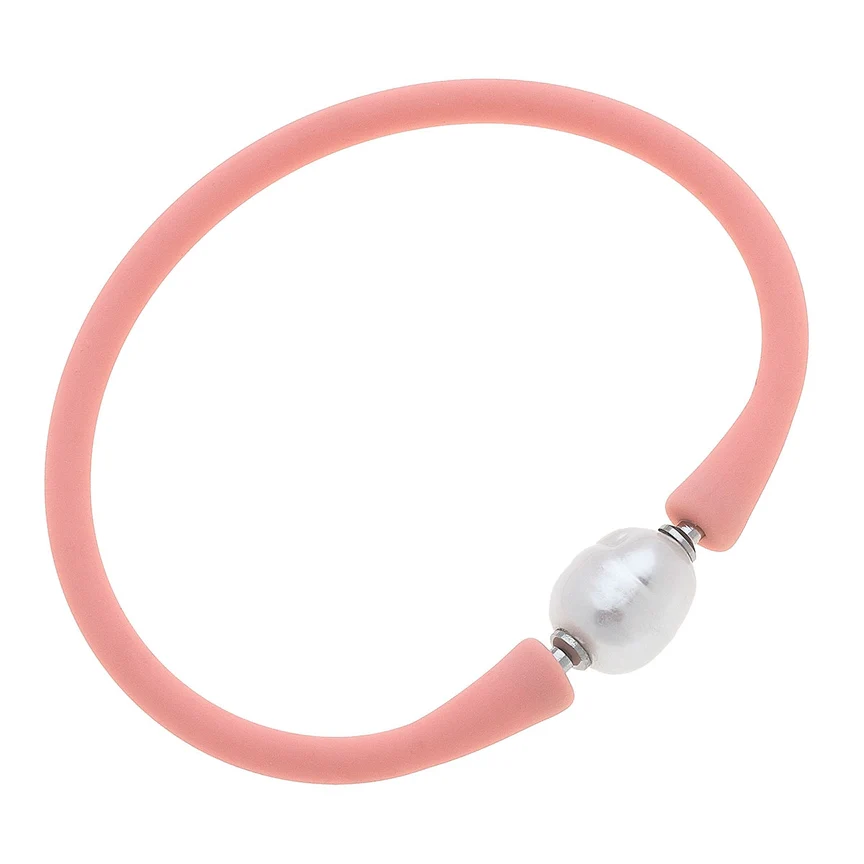 Bali Freshwater Pearl Silicone Bracelet - Image 6