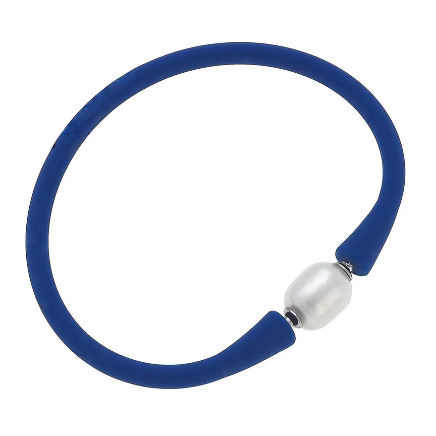 Bali Freshwater Pearl Silicone Bracelet - Image 8