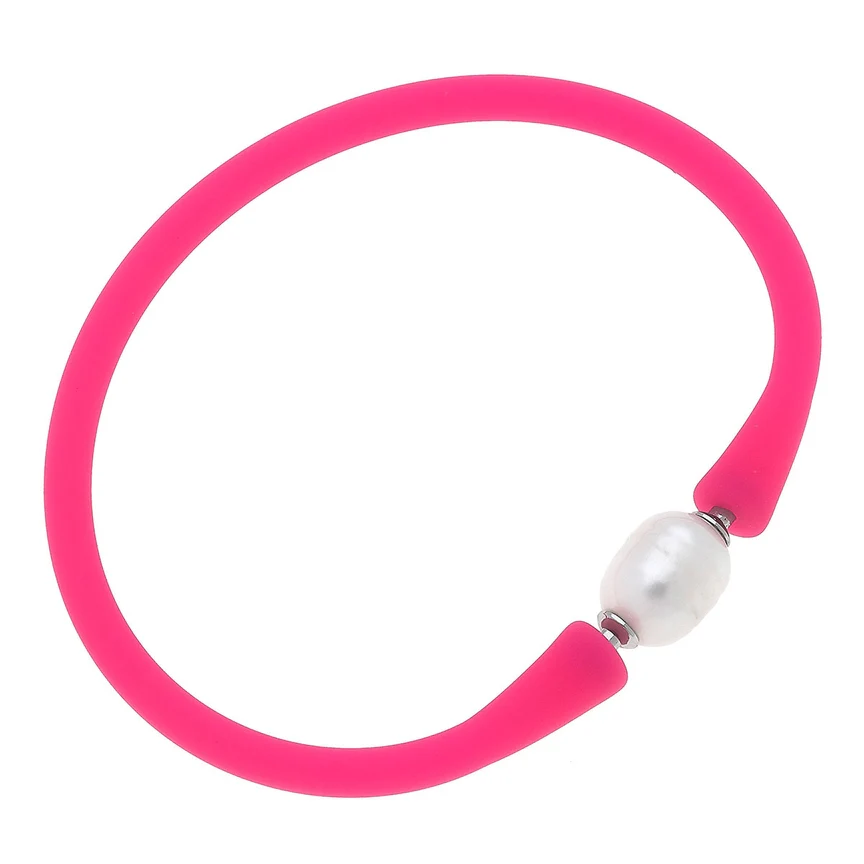 Bali Freshwater Pearl Silicone Bracelet - Image 9