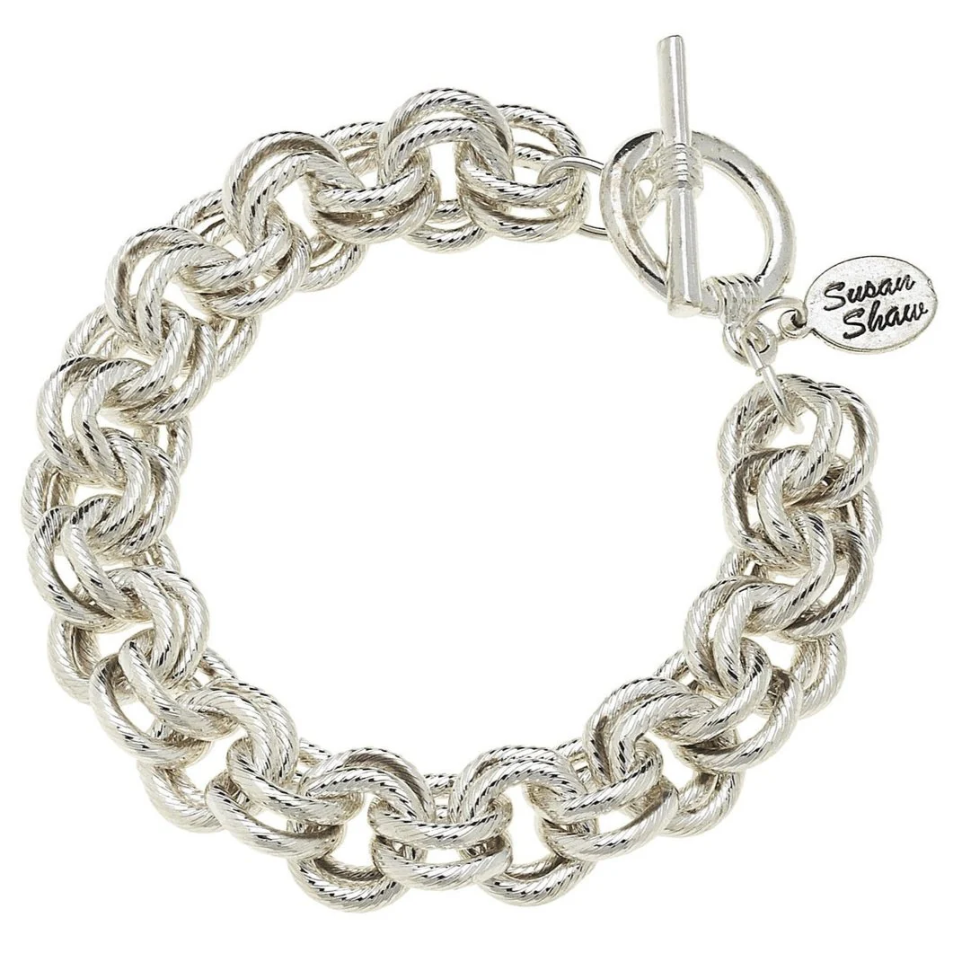 Susan Shaw Double Link Chain Bracelet - Image 2