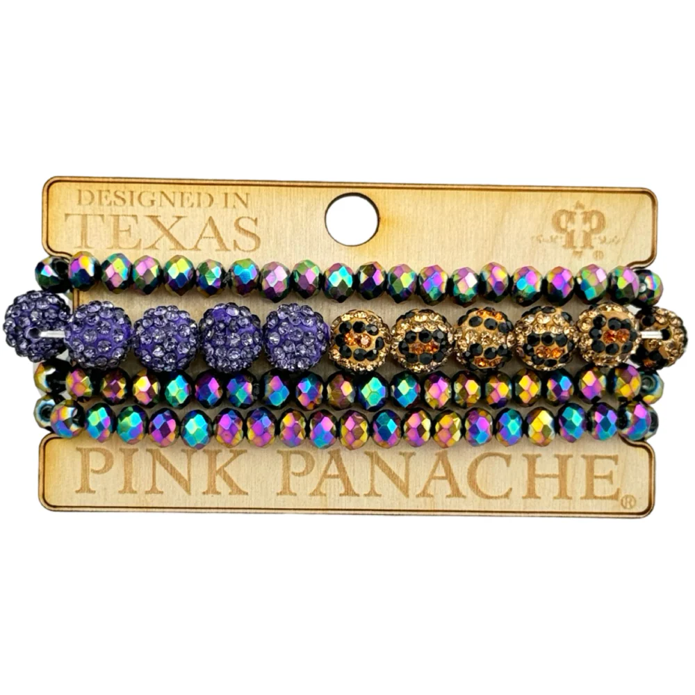 Pink Panache Mixed Beads Bracelet Set - 4 pc. - Image 2