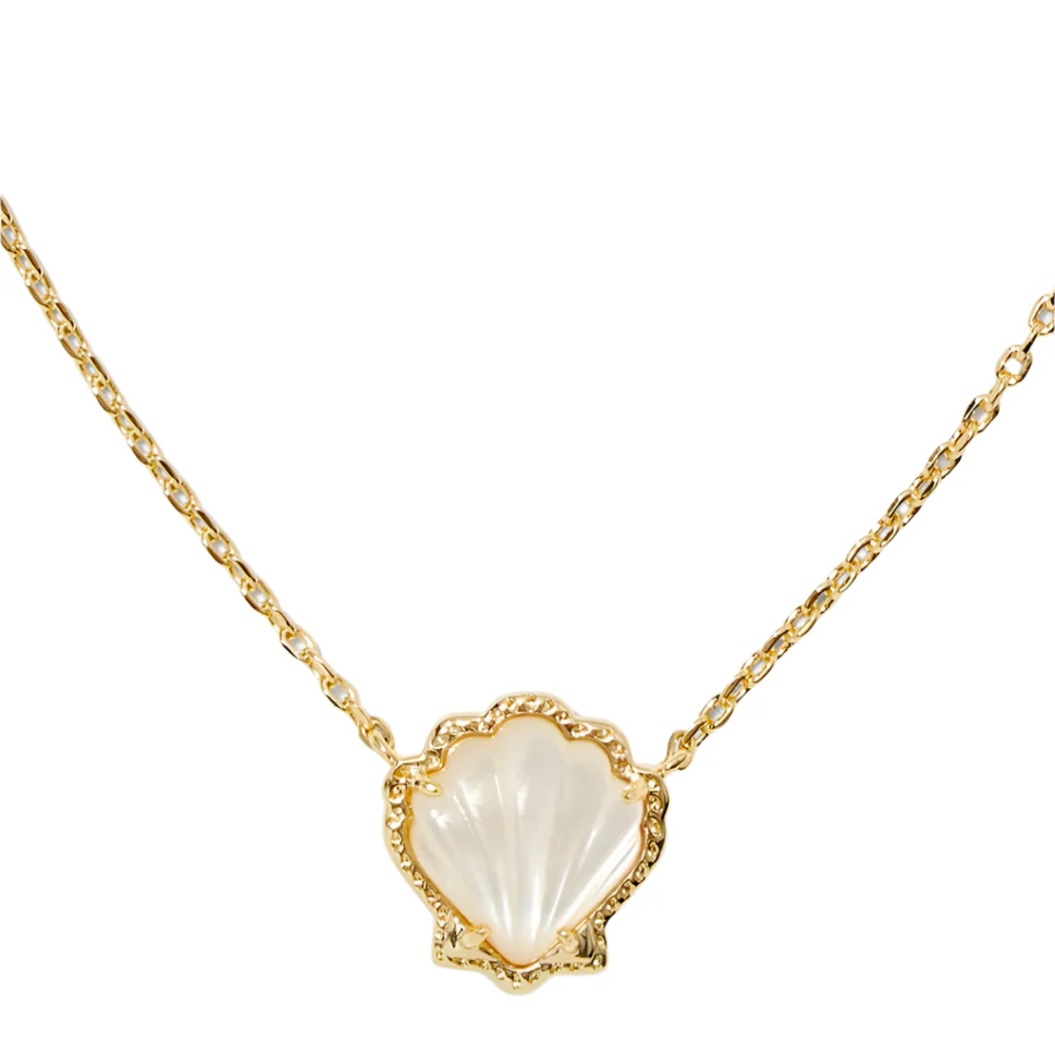 Kendra Scott Brynne Gold Shell Pendant Necklace - Image 2