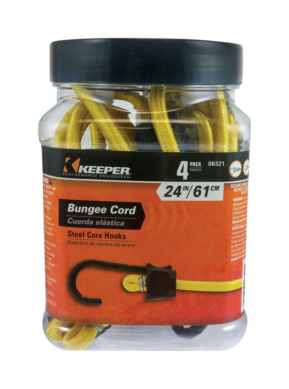 Keeper Braided Ultra Bungee Cords - Steel Core Hook - Image 4