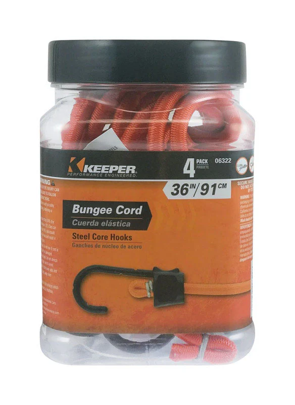 Keeper Braided Ultra Bungee Cords - Steel Core Hook - Image 6