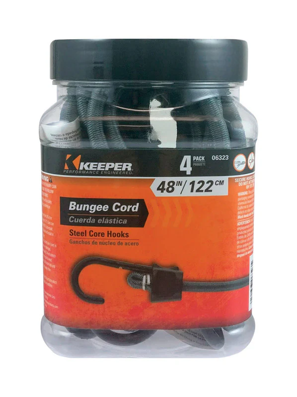 Keeper Braided Ultra Bungee Cords - Steel Core Hook - Image 8