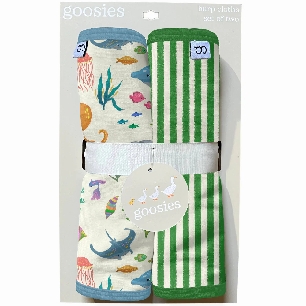 Goosies Extra Soft Poly-Cotton Baby Burp Cloths - 2 pc. - Image 2